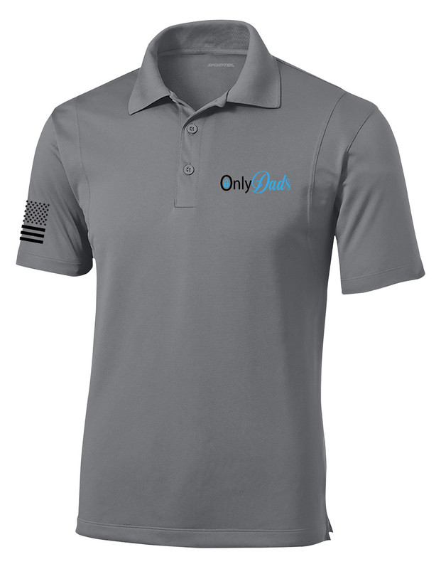Trenz Shirt Company OnlyDads Funny Embroidered Golf Polo American